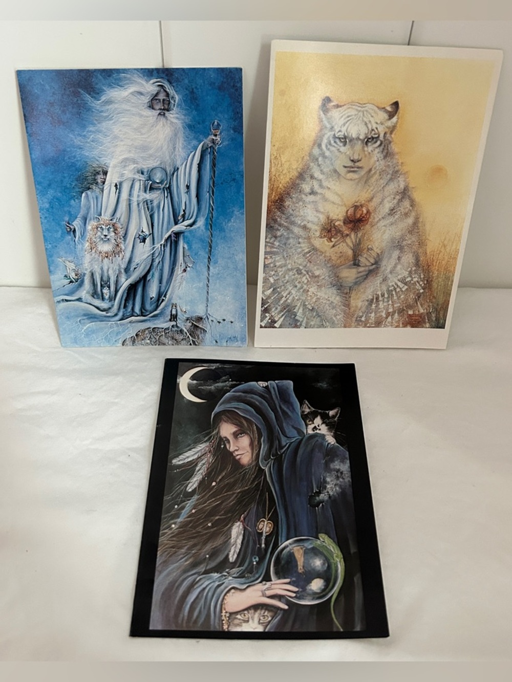 Vintage Mystical Fantasy Cat Cards LOT Susan Seddon Boulet Harriet Morton Ginnis